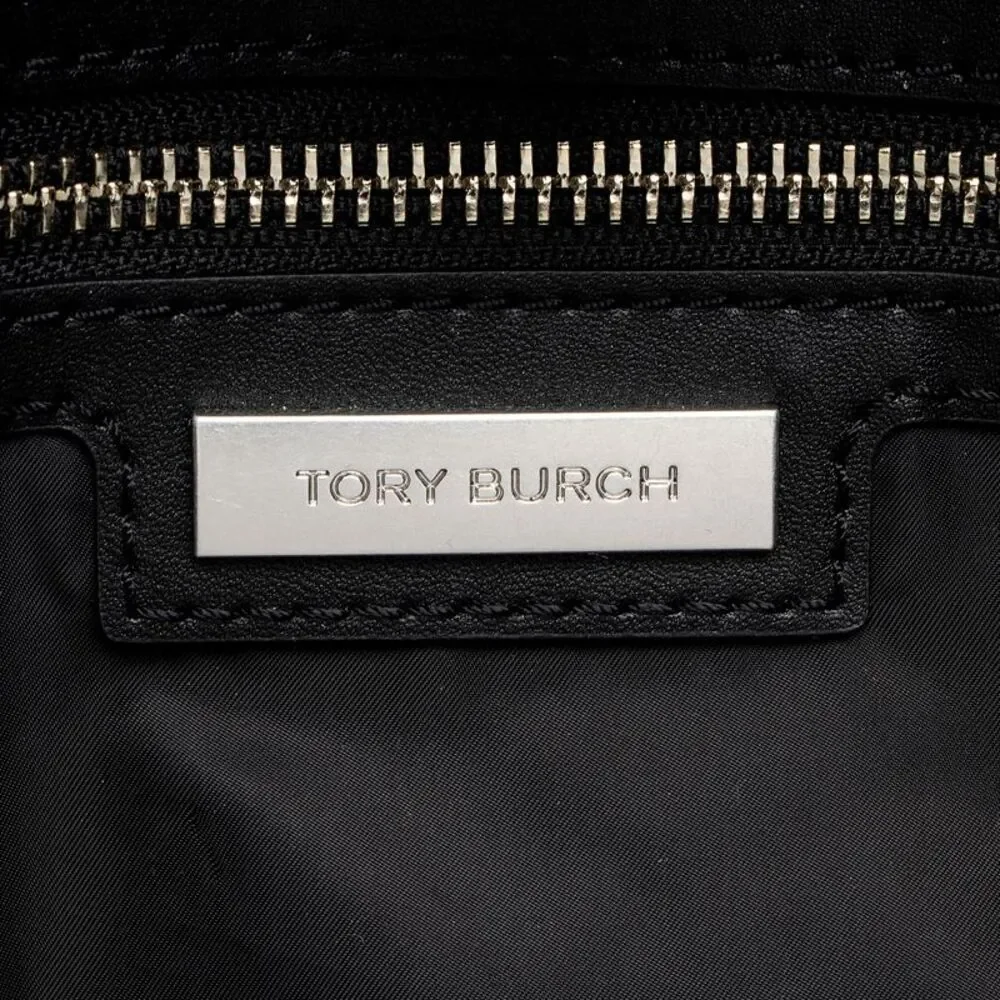 Tory Burch Floral Nylon Leather Ella Tote